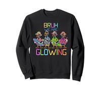 Funny Bruh We are Glowing Goose Hello Summer Vacation Sweatshirt