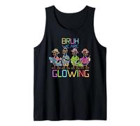 Funny Bruh We are Glowing Goose Hello Summer Vacation Tank Top