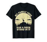 Funny Buck Elk Hunting My Family Tree Has A Deer Stand In It T-Shirt