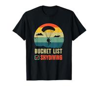 Funny Bucket List Skydiving Art For Men Women Skydiver T-Shirt
