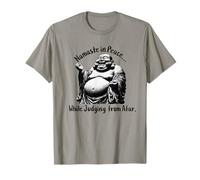Funny Buddha Laughing Namaste in Peace Judge from Afar T-Shirt