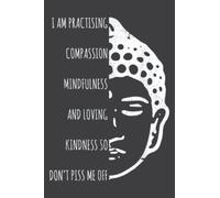 Funny Buddhism Sarcastic Quote Vintage Buddha Yoga Gift: Lined Journal & Diary for Writing & Notes for Girls and Women, Memo Diary Subject Notebooks Planner, 6"x9"