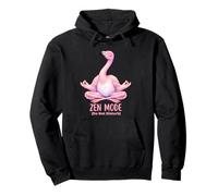 Funny Buddhist Meditation Zen Mode Flamingo Pullover Hoodie