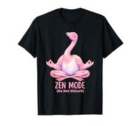 Funny Buddhist Meditation Zen Mode Flamingo T-Shirt