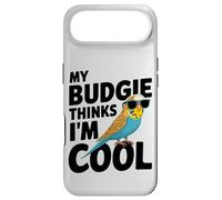 Funny Budgerigar Bird Lover My Budgie Thinks I'm Cool Case for iPhone Air