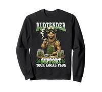 Funny Budtender Support Your Local Plug Camel 420 Stoners Sweatshirt