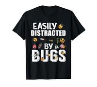 Funny Bug Insects Easily Distracted By Bugs Science Cool bug T-Shirt