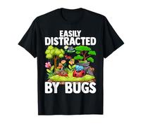 Funny Bug Insects Easily Distracted by Bugs Science T-Shirt