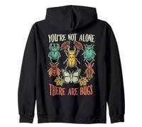 Funny Bugs Collector You're Not Alone Creepy Insect Humor Zip Hoodie