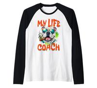 Funny Bull Dog s Life Coach s Sarcastic Dog Owner's Raglan Baseball Tee