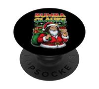 Funny Bumba Clause Jamaican Santa Christmas Black Humor PopSockets Adhesive PopGrip