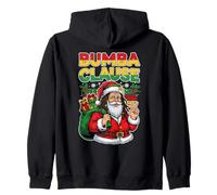 Funny Bumba Clause Jamaican Santa Christmas Black Humor Zip Hoodie
