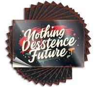 Funny Bumper Sticker Embrace Your Unconventional Future: A Bold Vision for Tomorrow Stickers 10Pcs Man Cave Wall Decor Car Stickers and Decals(12X18CM)