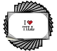 Funny Bumper Sticker I Love Till Stickers Bumper Sticker Funny Car Decals(12X18CM)