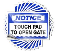 Funny Bumper Sticker Notice Touchpad To Open Gate Stickers 10 Pcs No Dumb People Draw Beer Signs For Men Cave (Size : 8*12cm)