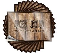 Funny Bumper Sticker Oh No Not You Again Funny Sticker 10 Pcs Car Decals Tool Decal(6X9CM)