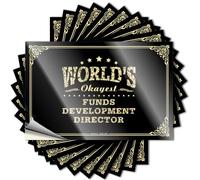 Funny Bumper Sticker World's Okayest Funds Development Director Stickers Bumper Sticker Funny Car Decals(12X18CM)