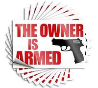 Funny Bumper Stickers Armed Owner Warning Sign Stickers 10Pcs Car Stickers for Women Funny Stickers for Cars(12X18CM)