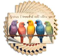 Funny Bumper Stickers Colorful Birds On A Branch Stickers 10Pcs Car Stickers for Women Funny Stickers for Cars(12X18CM)