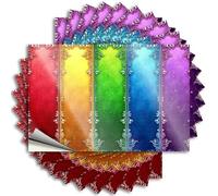 Funny Bumper Stickers Colorful Decorative Frames: A Rainbow Collection Stickers 10Pcs Car Stickers for Women Funny Stickers for Cars(12X18CM)