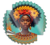 Funny Bumper Stickers Floral Headwrap: A Celebration of Nature's Beauty Stickers 10Pcs Car Stickers for Women Funny Stickers for Cars(12X18CM)
