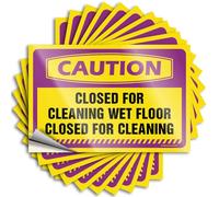 Funny Bumper Stickers for Adults Caution Closed for Cleaning Wet Floor Stickers 10Pcs Stickers for Trucks Halloween Car Stickers(8X12CM)