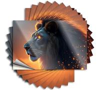 Funny Bumper Stickers for Adults Golden Glow: The Majestic Lion's Tale Stickers 10Pcs Car Bandaid Sticker Funny Car Stickers(12X18CM)