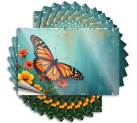 Funny Bumper Stickers for Adults Nature's Beauty: Butterfly and Flowers Stickers 10Pcs Car Bandaid Sticker Funny Car Stickers(6X9CM)