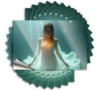 Funny Bumper Stickers for Adults Underwater Serenity: A Candlelit Vision Stickers 10Pcs Girl Car Stickers Love Stickers(8X12CM)