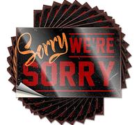 Funny Bumper Stickers Sorry We're Funny Sticker 10 Pcs Mechanic Stickers Inappropriate Stickers(6X9CM)