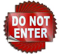 Funny Bumper Stickers Warning: Do Not Enter Stickers 10Pcs Car Stickers for Women Funny Stickers for Cars(12X18CM)