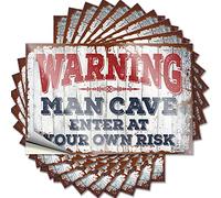 Funny Bumper Stickers Wrning Enter at Your Own Risk Funny Sticker 10 Pcs Mechanic Stickers Inappropriate Stickers(8X12CM)