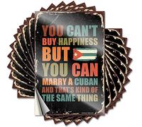 Funny Bumper Stickers You Can't Buy Happiness But Can Marry A Cuban Funny Sticker 10 Pcs Mechanic Stickers Inappropriate Stickers(8X12CM)