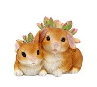 Funny Bunny Flower Pot - Resin Planter for Small Succulents and Cactus