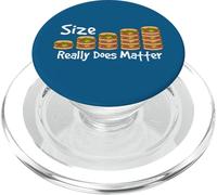 Funny Burger Quote Size Really Does Matter BBQ Burger Lover PopSockets PopGrip for MagSafe