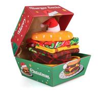 Funny Burger Socks Box for Men Women Teenage Boys Dad - Novelty Fun Funky Fast Food Happy Odd Socks - Xmas Secret Santa Claus Gifts Presents Ideas Christmas Eve Box Stocking Fillers for Adults