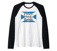 Funny Burns Supper Poetry Whisky Haggis Raglan Baseball Tee