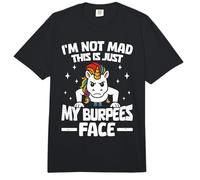 Funny Burpees Unicorn Gym Workout Comfort Colors Adult Heavyweight T-Shirt
