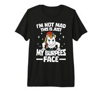 Funny Burpees Unicorn Gym Workout Premium T-Shirt