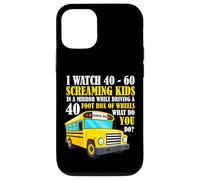 Funny Bus Driver Life Watch Screaming Kids Back To School Case for iPhone 12/12 Pro