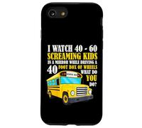 Funny Bus Driver Life Watch Screaming Kids Back To School Case for iPhone SE (2020) / 7/8