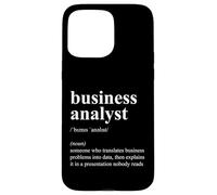 Funny Business Analyst Definition Job Description Case for iPhone 15 Pro Max