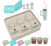 Funny Butt Plug Shaped Ice Cube Mold,Prank Ice Cube Mold,Adult Prank Bachelor Bachelorette Party Ice Cube Molds,Novelty Silicone Prank Anal Plug Ice Cube Mold Tray for Bar,Cocktails,Whiskey,Coffee