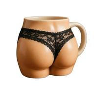 Funny Butt Shaped Coffee Mug,Prank Gift Coffee Mug, Novelty Ceramic Butt Shaped Cup,Humorous Novelty Gift for Friends, Office, Home (Style A)