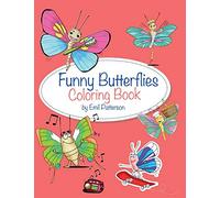 Funny Butterflies Coloring Book