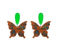 Funny Butterfly Drop Dangle Earrings Chinese Retro Statements Acrylic Butterfly Earrings Creative Colorful Insect Butterfly Earrings Jewelry for Women Girls, Acrylic, No Gemstone