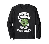 Funny Cabbage or Cabbages Retro Long Sleeve T-Shirt