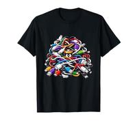 Funny Cable Chaos for Tech Nerds and Gamers T-Shirt