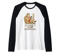 Funny Caesar Scroll - I Came. I Saw. I Scrolled. Raglan Baseball Tee