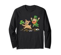 Funny Cairn Terrier Clover St Patricks Day Womens Mens Kids Long Sleeve T-Shirt